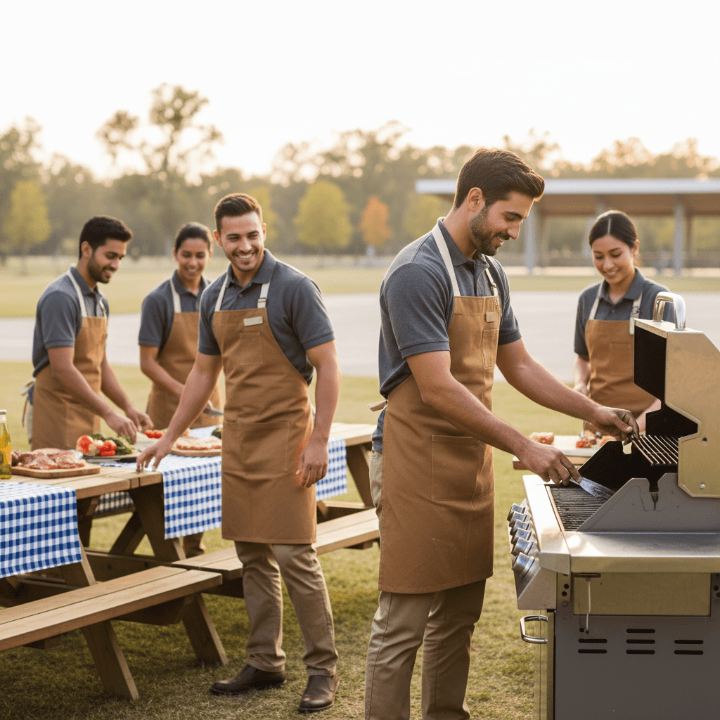 ArtFigro Team bei der Vorbereitung